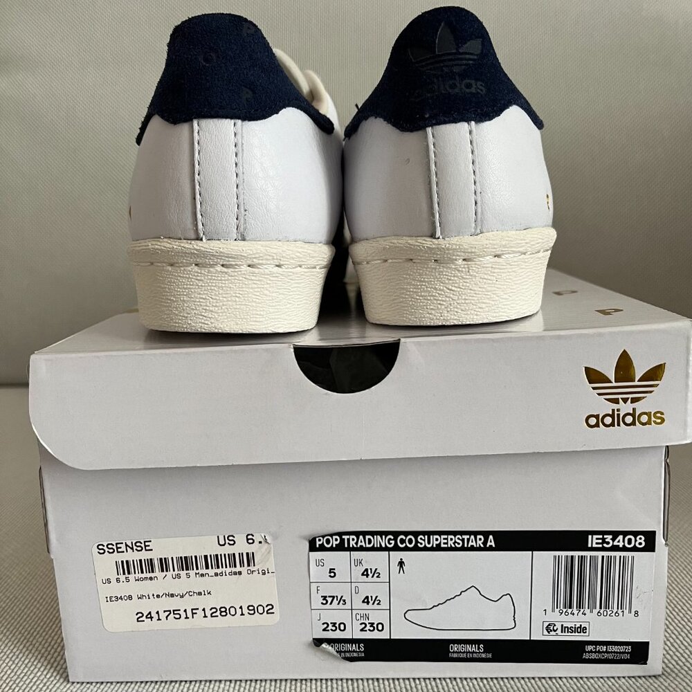 Adidas x Pop Trading Co Superstar ADV Sneakers US 6 - Picture 4 of 4